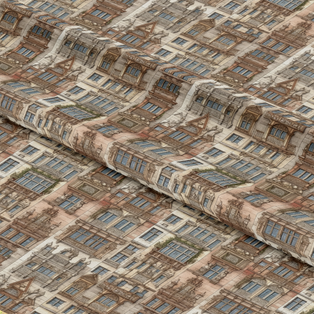 Classical Facade Pattern 9 Quilting Cotton Fabric