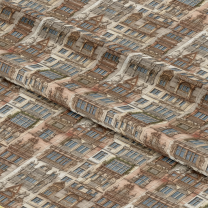 Classical Facade Pattern 9 Quilting Cotton Fabric