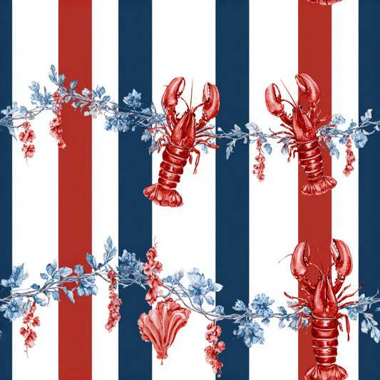 Coastal Coquette Pattern 3 Quilting Cotton Fabric