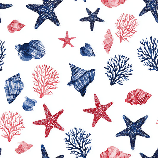 Coastal Coquette Pattern 6 Quilting Cotton Fabric