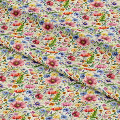Colorful Bliss Wildflowers Pattern 10 Quilting Cotton Fabric