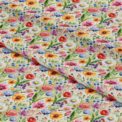 Colorful Bliss Wildflowers Pattern 11 Quilting Cotton Fabric