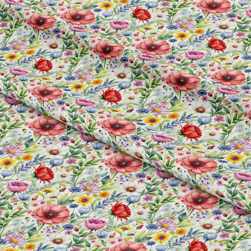 Colorful Bliss Wildflowers Pattern 12 Quilting Cotton Fabric