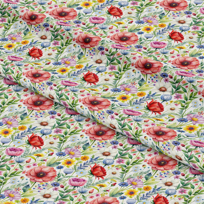 Colorful Bliss Wildflowers Pattern 12 Quilting Cotton Fabric