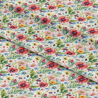 Colorful Bliss Wildflowers Pattern 6 Quilting Cotton Fabric