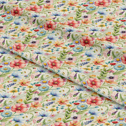 Colorful Bliss Wildflowers Pattern 8 Quilting Cotton Fabric