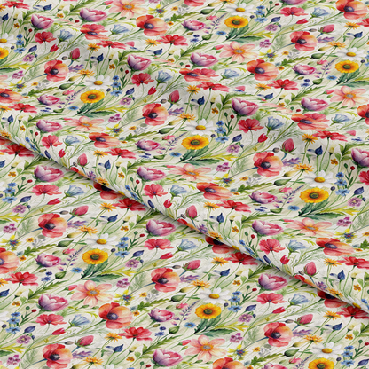 Colorful Bliss Wildflowers Pattern 9 Quilting Cotton Fabric