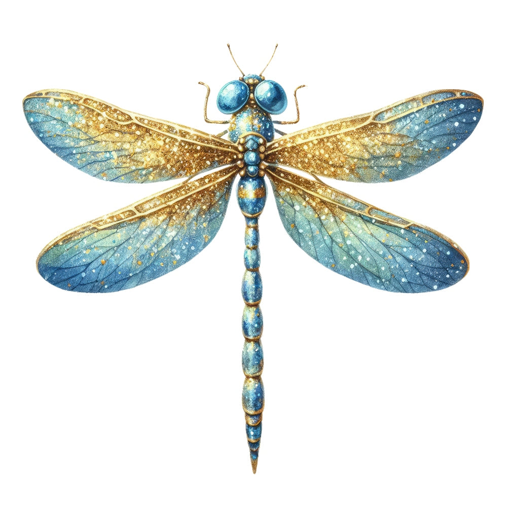 Colorful Dragonfly Fabric Panel 11
