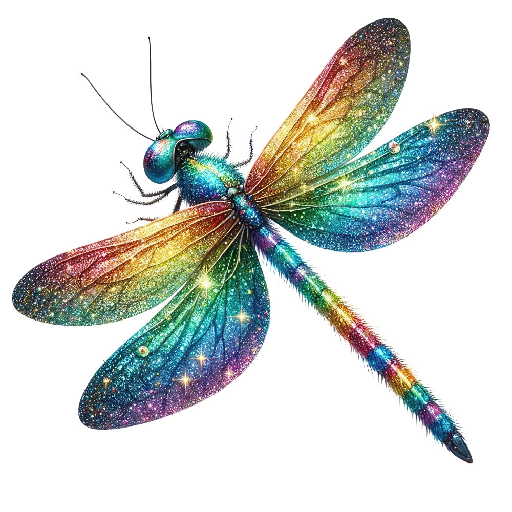 Colorful Dragonfly Fabric Panel 16