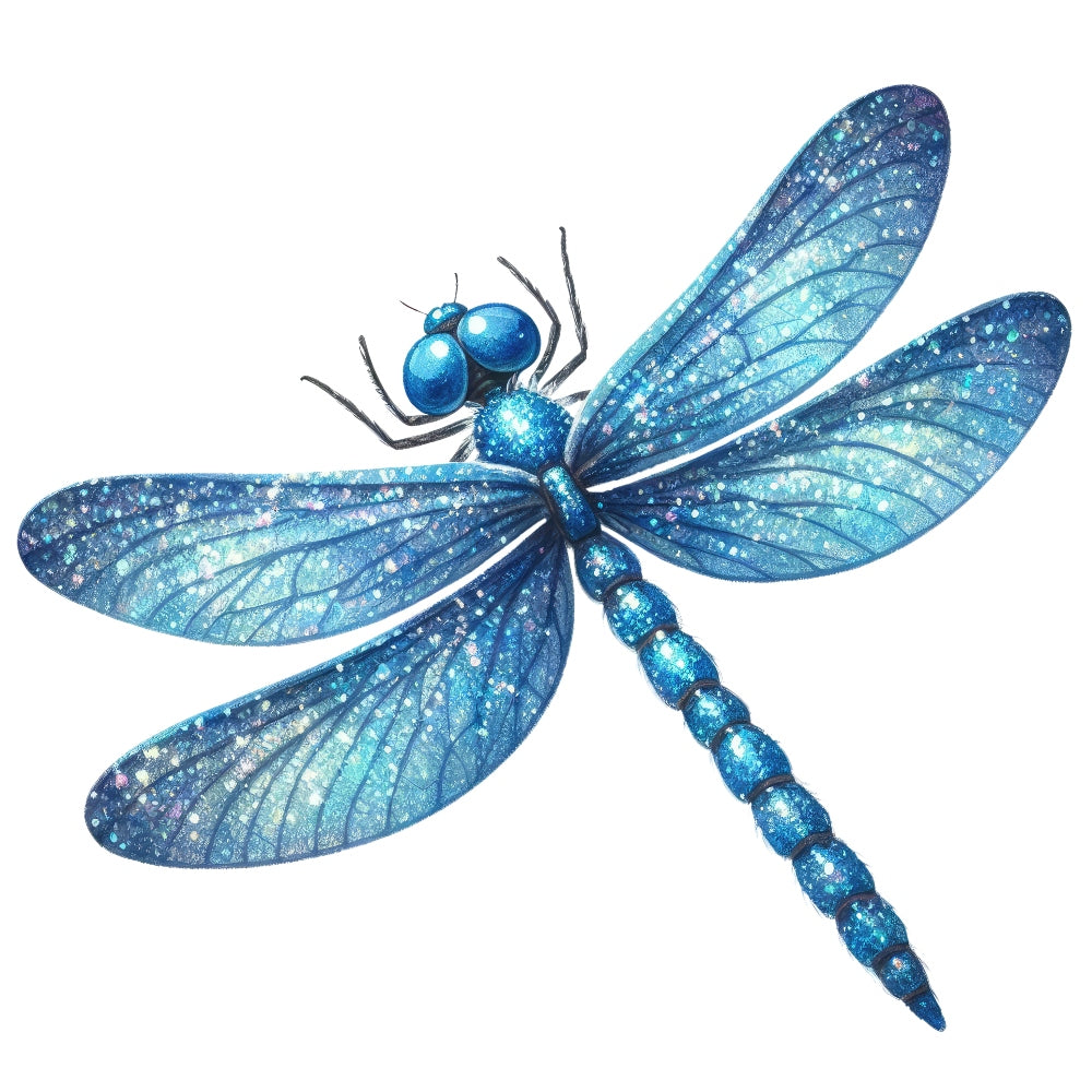 Colorful Dragonfly Fabric Panel 6