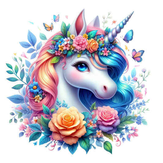 Colorful Magical Unicorn Fabric Panel 4