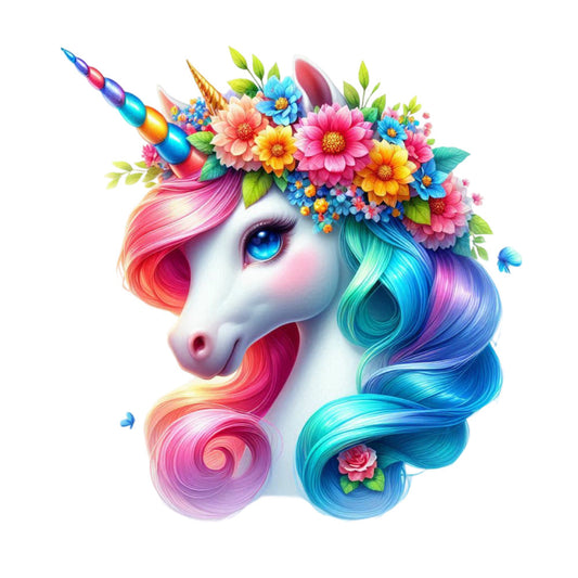 Colorful Magical Unicorn Fabric Panel 6