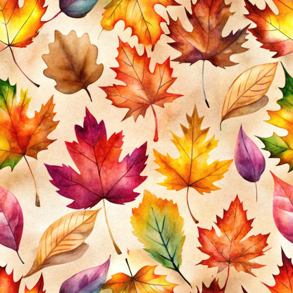 Colorful Fall Pattern 11 Quilting Cotton Fabric