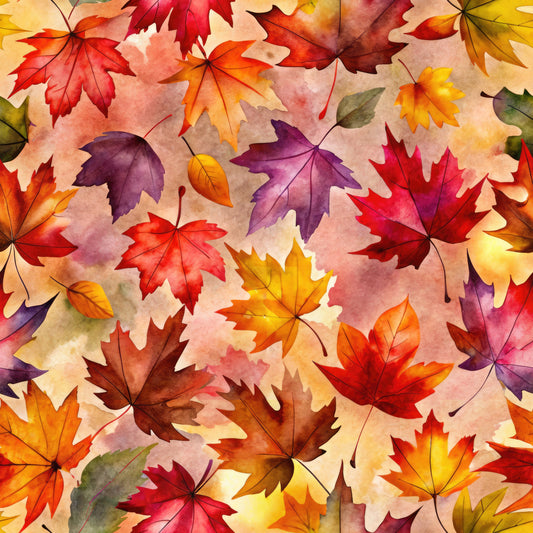 Colorful Fall Pattern 5 Quilting Cotton Fabric