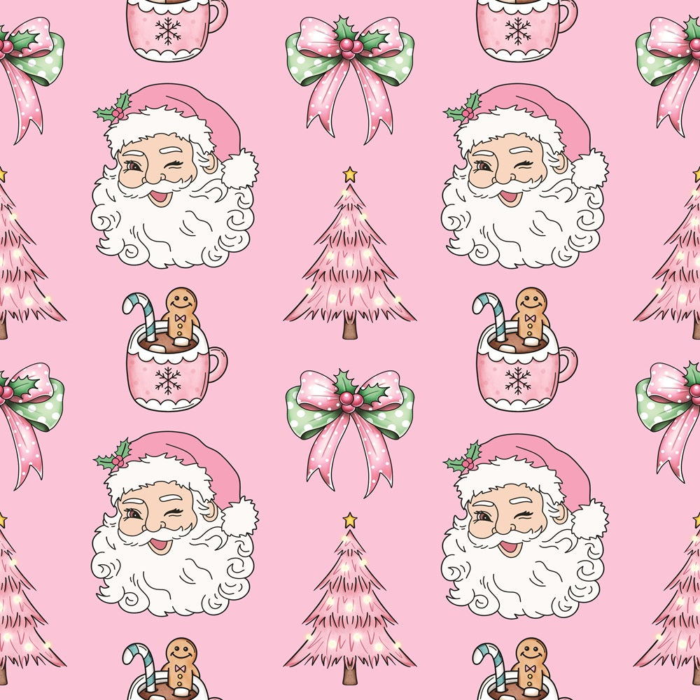 Coquette Christmas Santa Quilting Cotton Fabric