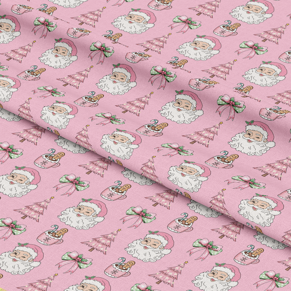 Coquette Christmas Santa Quilting Cotton Fabric