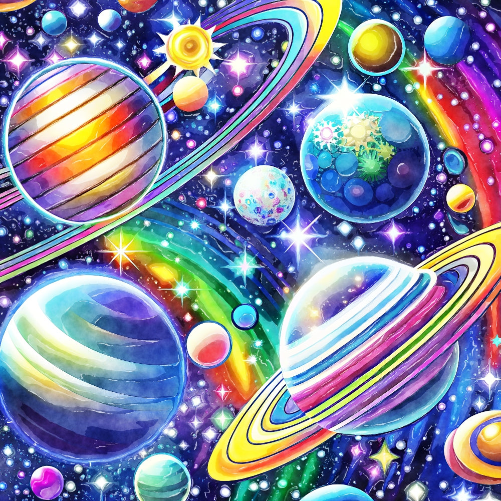 Cosmic Space Fabric Panel 12