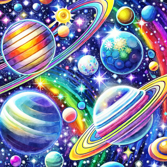 Cosmic Space Fabric Panel 12