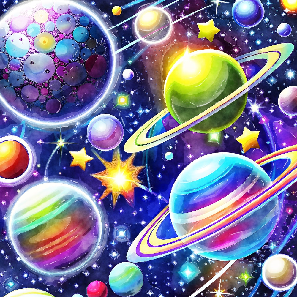Cosmic Store Cosmic Space Fabric Panel 9 – FabricMegaStore.com