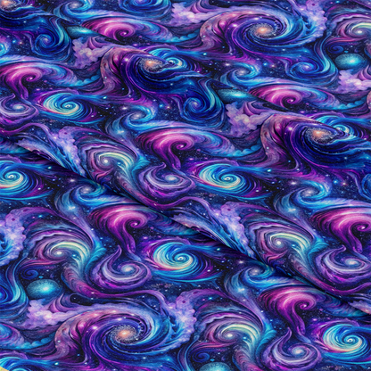 Cosmic Swirls Pattern 12 Quilting Cotton Fabric