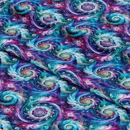 Cosmic Swirls Pattern 4 Quilting Cotton Fabric