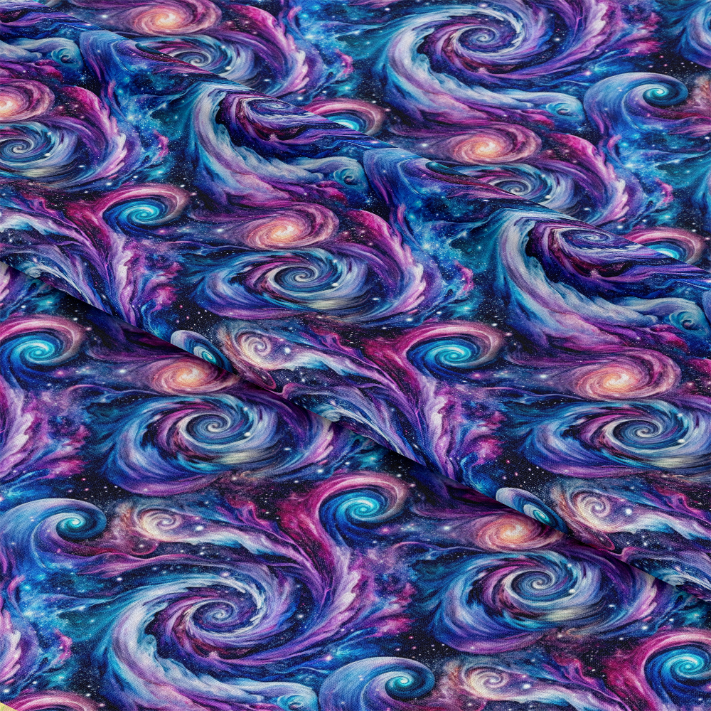 Cosmic Swirls Pattern 8 Quilting Cotton Fabric