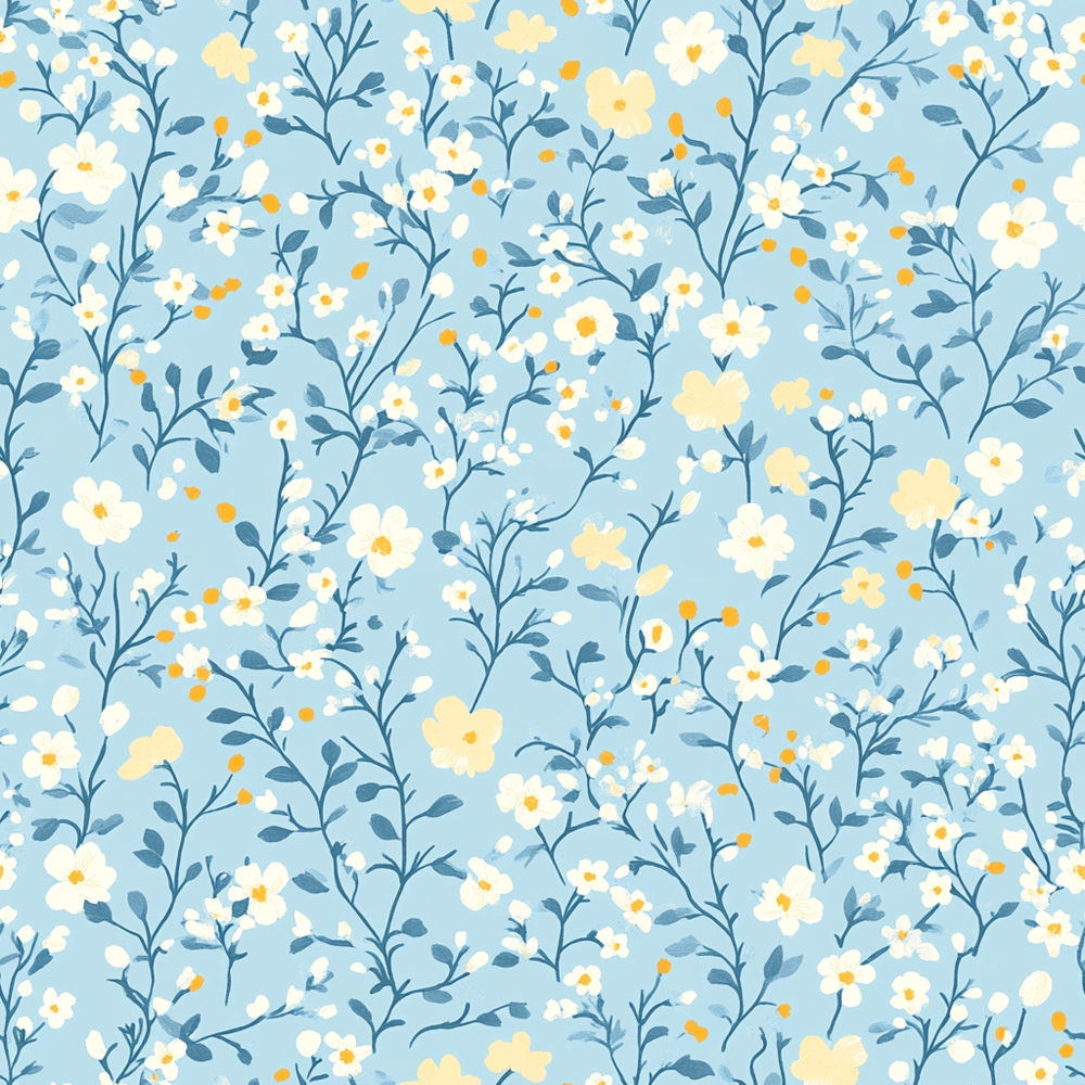 Cottagecore Garden Flowers Pattern 16 Quilting Cotton Fabric ...