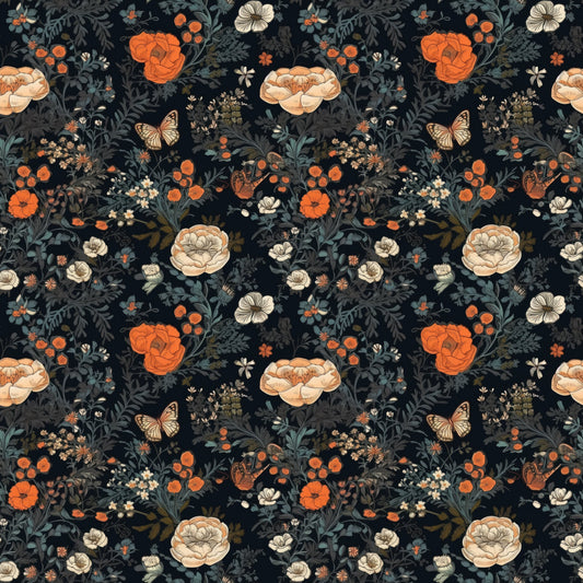 Cottagecore Butterflies Pattern 2 Quilting Cotton Fabric