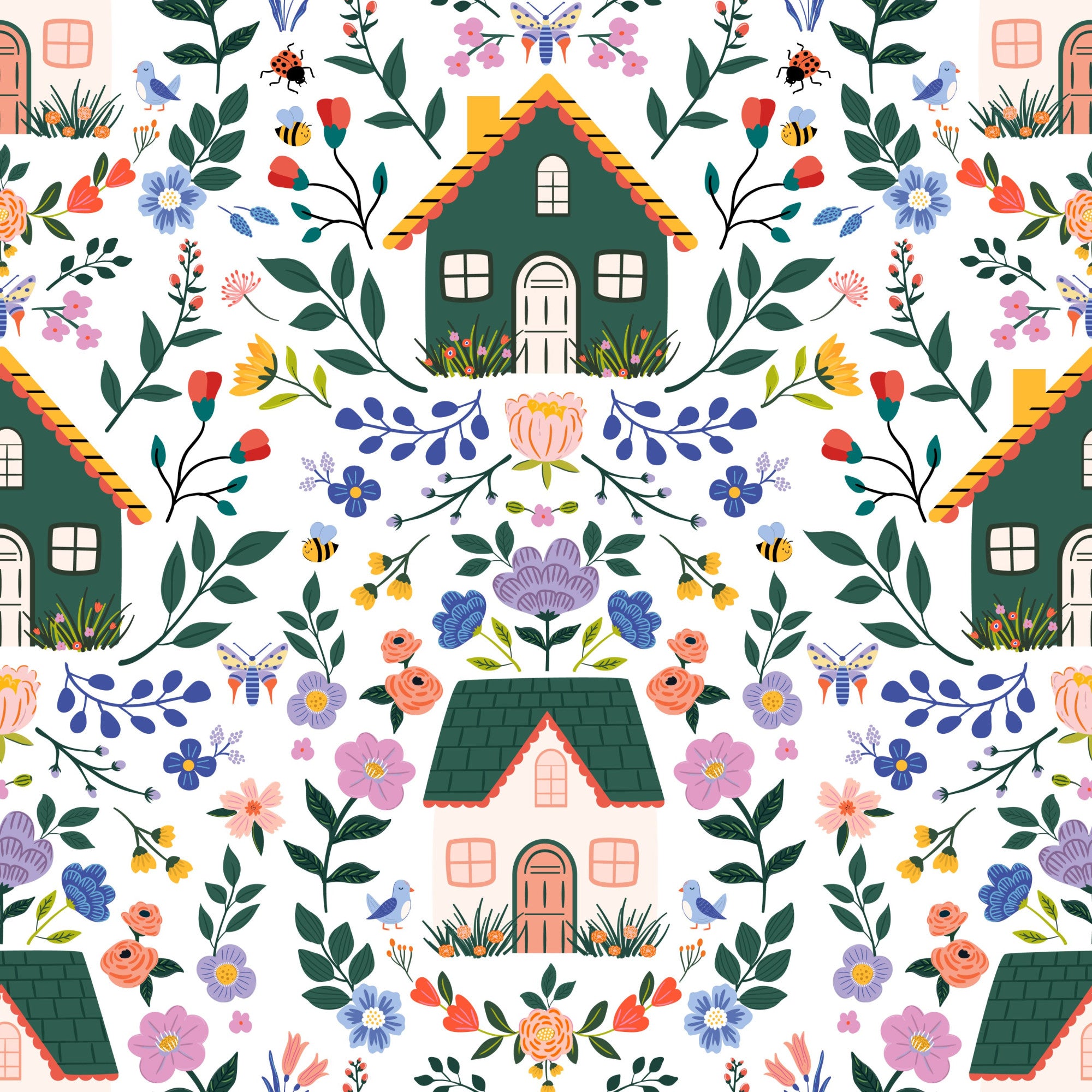 Cottagecore Spring Floral – FabricMegaStore.com