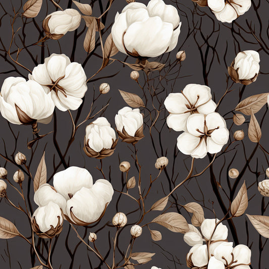 Cotton Flowers Pattern 10 Quilting Cotton Fabric