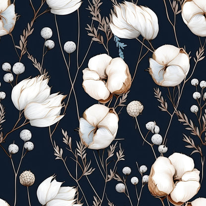Cotton Flowers Pattern 2 Quilting Cotton Fabric