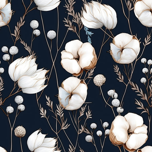 Cotton Flowers Pattern 2 Quilting Cotton Fabric