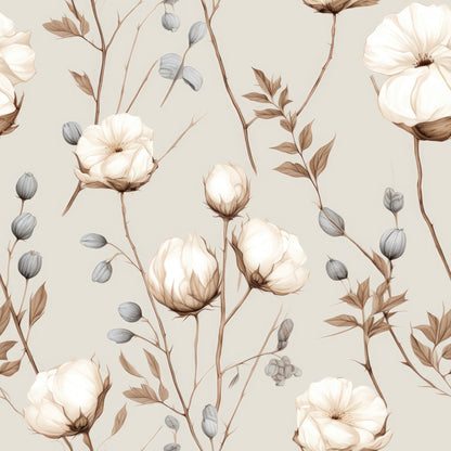 Cotton Flowers Pattern 5 Quilting Cotton Fabric