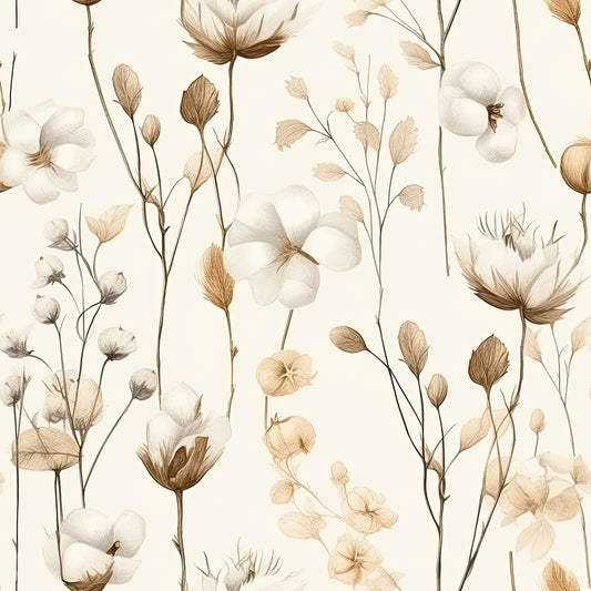 Cotton Flowers Pattern 8 Quilting Cotton Fabric