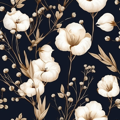 Cotton Flowers Pattern 9 Quilting Cotton Fabric
