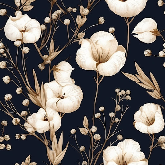 Cotton Flowers Pattern 9 Quilting Cotton Fabric