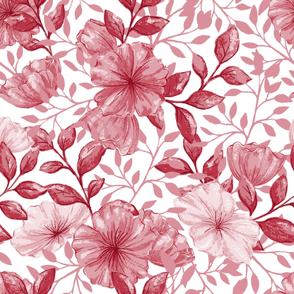 Country Flowers Pattern 26 Quilting Cotton Fabric