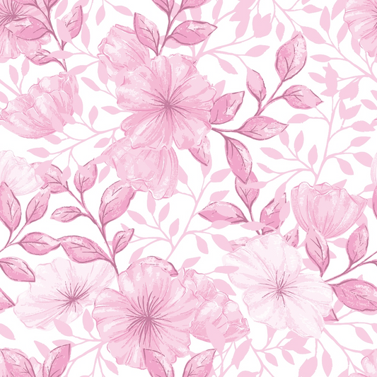 Country Flowers Pattern 40 Quilting Cotton Fabric