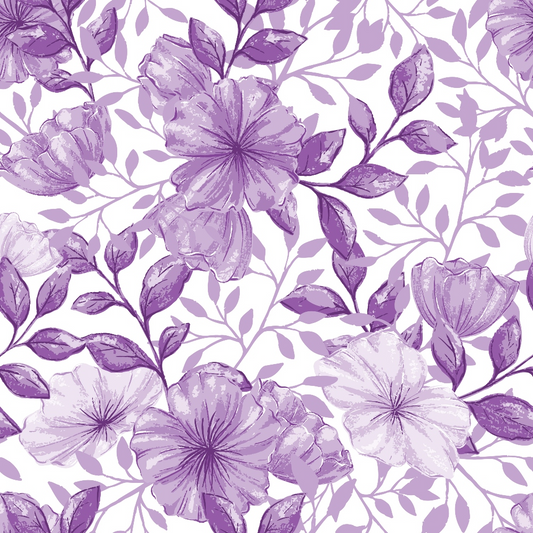 Country Flowers Pattern 44 Quilting Cotton Fabric