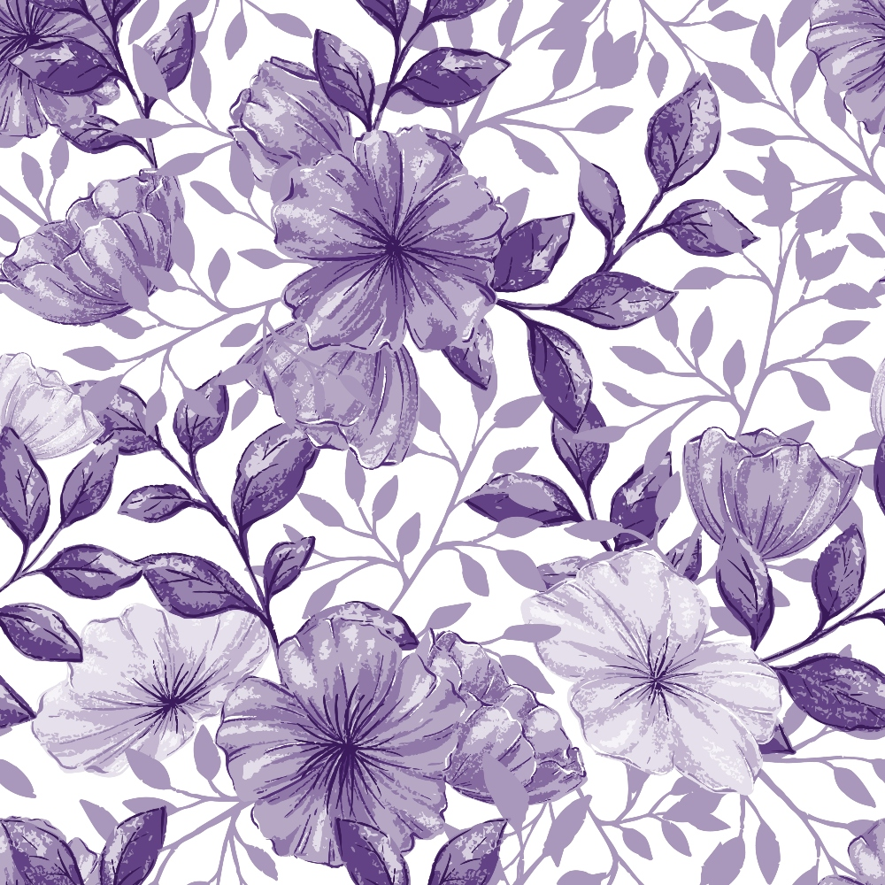 Country Flowers Pattern 45 Quilting Cotton Fabric