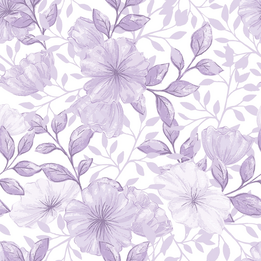 Country Flowers Pattern 48 Quilting Cotton Fabric