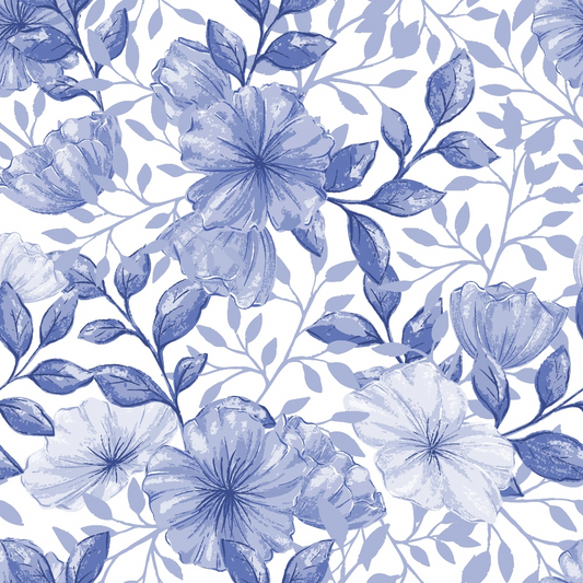 Country Flowers Pattern 52 Quilting Cotton Fabric