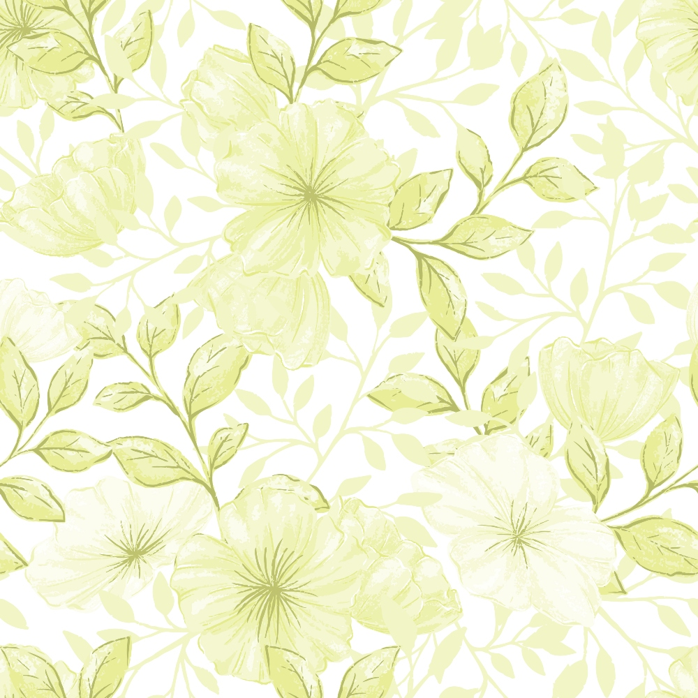 Country Flowers Pattern 82 Quilting Cotton Fabric