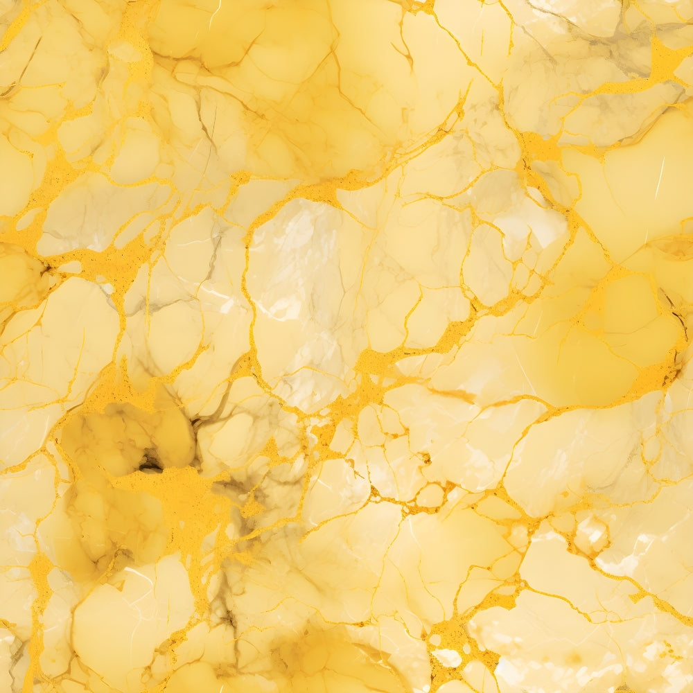 Close-up of a yellow and white marble pattern with intricate veining.