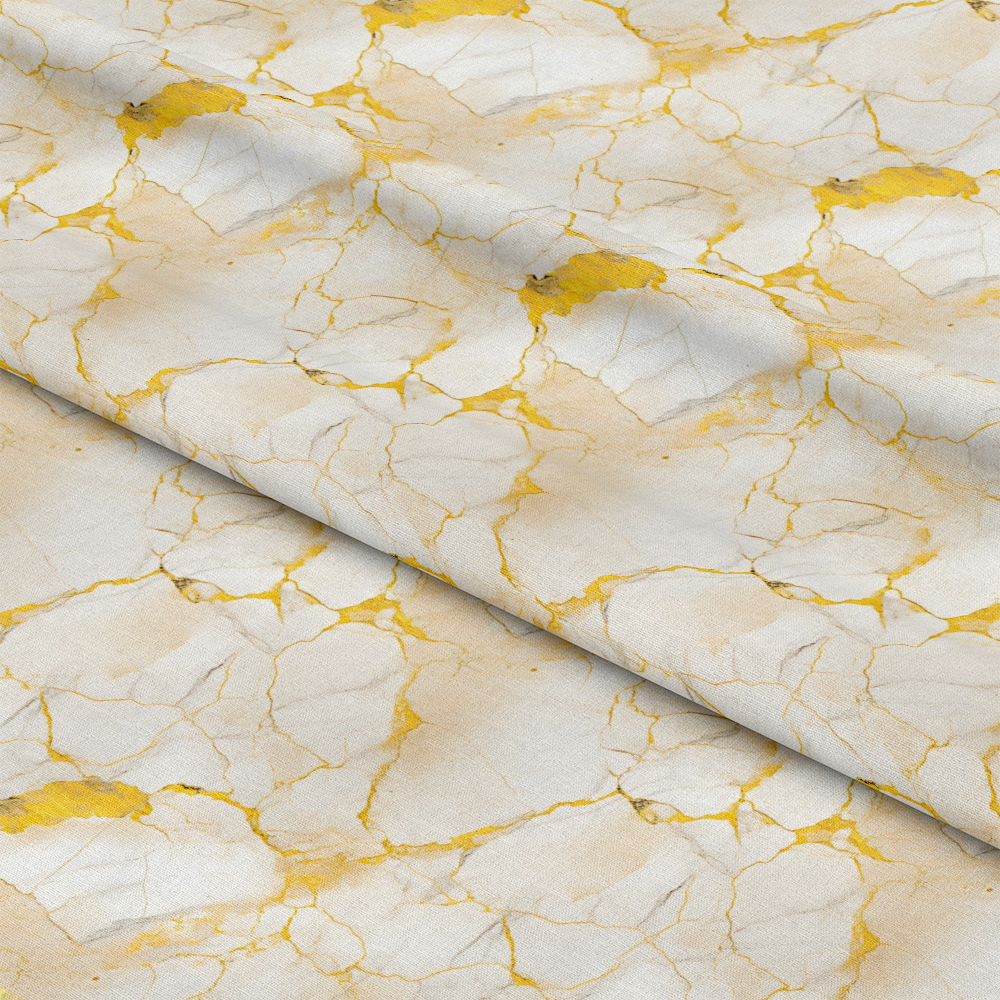 - Cracked Marble Pattern 31 Quilting Cotton Fabric  
- Cream background  
- Gold veining  
- Marbled texture  
- Natural stone inspiration  
- Soft cotton fabric  
- Quilting textile  
- Elegant design  
- Fabric yardage  
- Artistic veins  
- Subtle beige and yellow tones