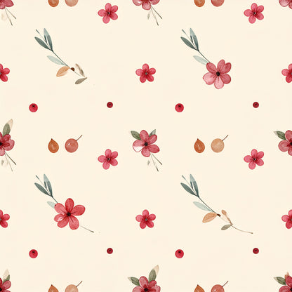 Cranberry Christmas Elegance Pattern 11 Quilting Cotton Fabric