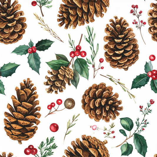 Cranberry Christmas Elegance Pattern 13 Quilting Cotton Fabric