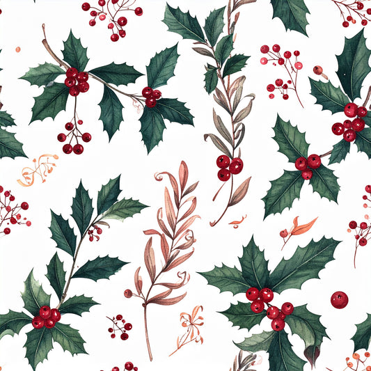 Cranberry Christmas Elegance Pattern 16 Quilting Cotton Fabric