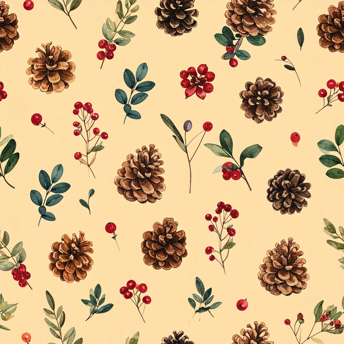 Cranberry Christmas Elegance Pattern 21 Quilting Cotton Fabric