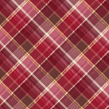 Cranberry Christmas Elegance Pattern 3 Quilting Cotton Fabric